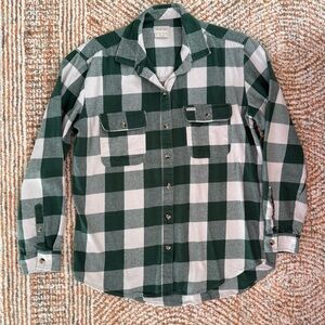 Brixton Green and White Flannel